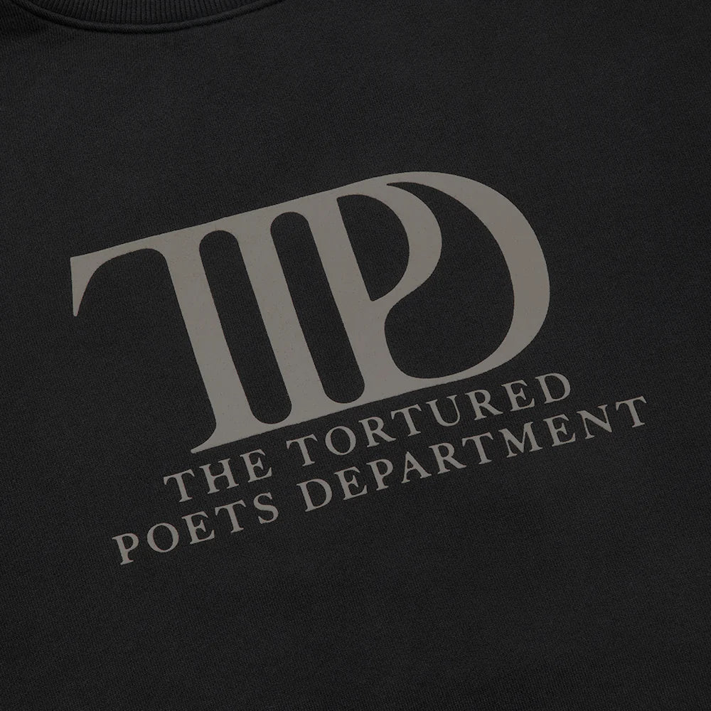 The Tortured Poets Department Black Crewneck - Image 3